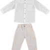 BOYS SHIRT-TROUSERS BEIGE