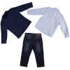 BOYS TRICOAT CARDIGAN-SKIRT-TROUSERS