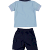 BOYS T-SHIRT-SHORT BLUE