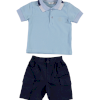 BOYS T-SHIRT-SHORT BLUE