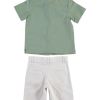 BOYS SHIRT-SHORT GREEN