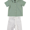 BOYS SHIRT-SHORT GREEN