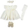 GIRLS SET: DRESS,SOCKS,SHOES,HAIRBAND